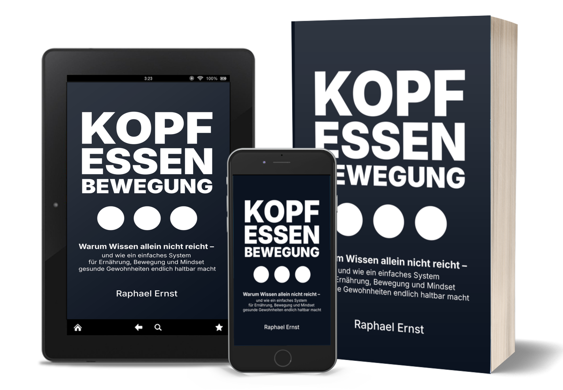 Buchcover: Kopf Essen Bewegung von Raphael Ernst, Paperback